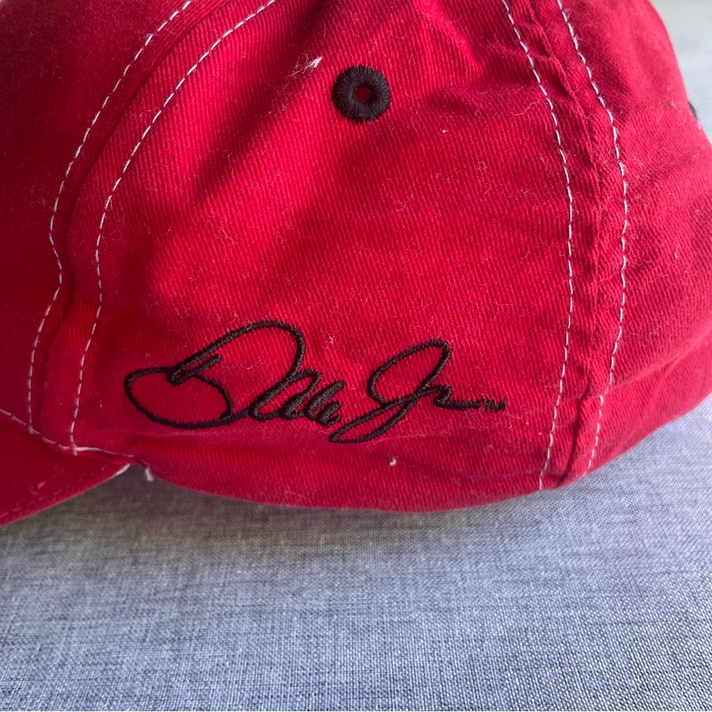 Budweiser Hat NASCAR Cap Dale Earnhardt Jr Winners Circle Adjustable Red Black 8 - Picture 5 of 12